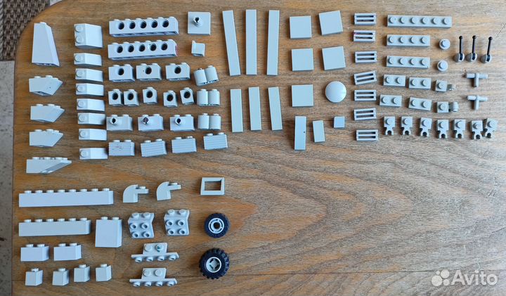 Lego детали поштучно (серые)