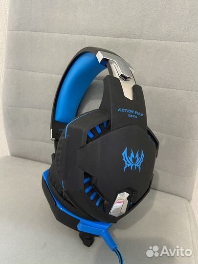 Игровые наушники kotion each G2100 черно-синий