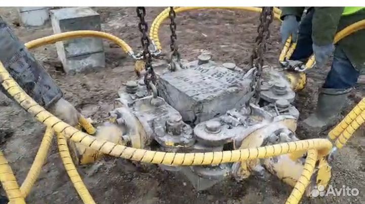 Механизированная срубка свай