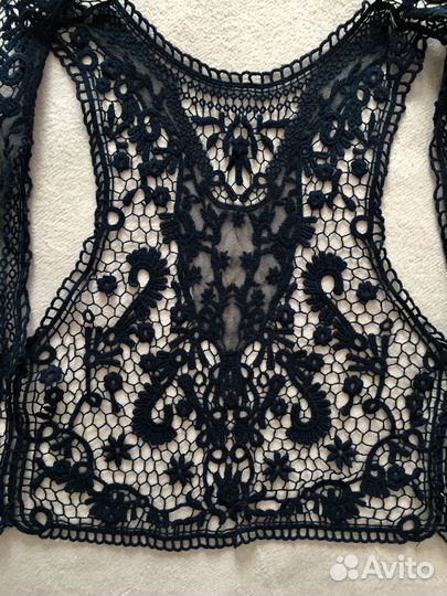 Жилетка zara 152-158 кружевная