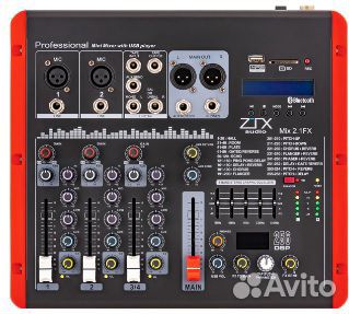 Микшер Bluetooth, MP3, FX - ZTX audio Mix 2.1.Fx