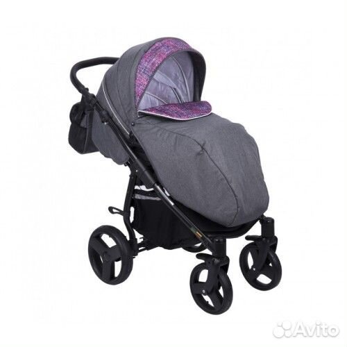 Коляска 3в1 tutis, как новая (серая с розовым)