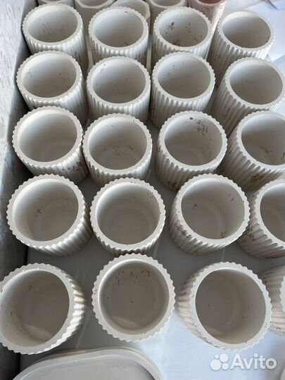 Стакан из гипса, подсвечник