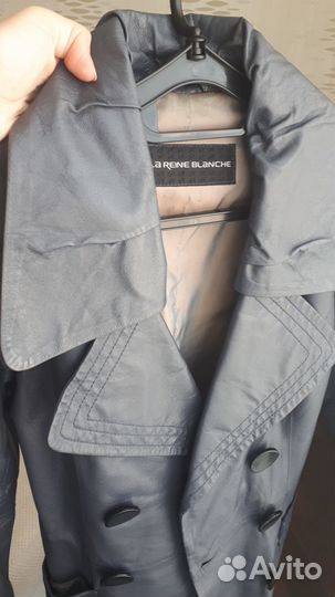 Плащ кожаный La Reine Blanche, 42-44р