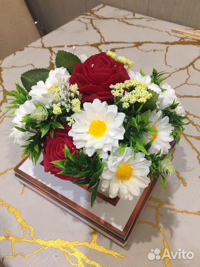 Букет тюльпанов из мыла