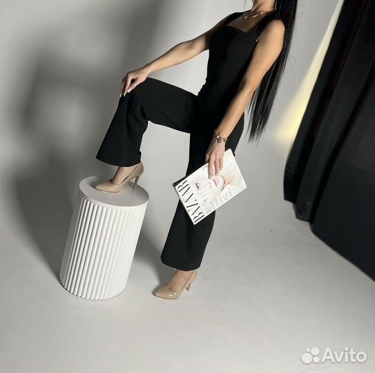 Комбинезон черный летний женский 42