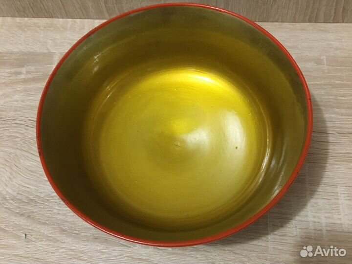 Тарелка дерево хохлома СССР