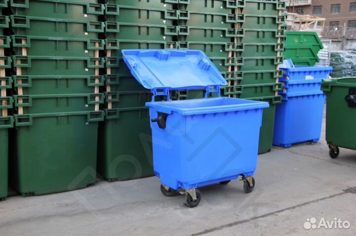 Мусорный бак пластиковый 660л R5675