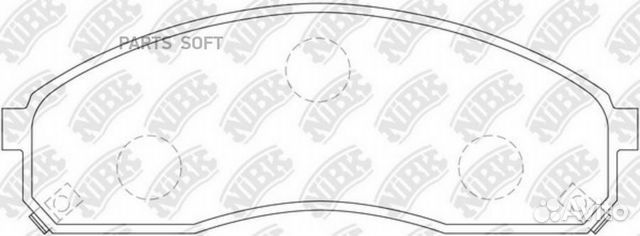 Nibk PN0671 Колодки торм.пер