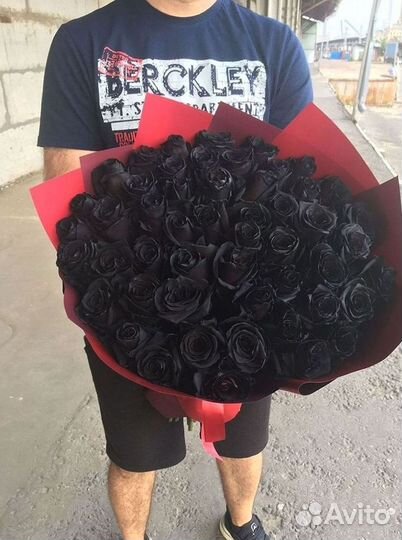 Чёрные розы Букеты доставка цветов