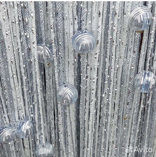 Нити кисея с люрексом