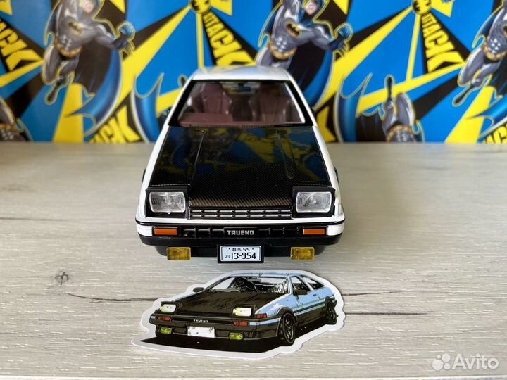 Машинка Toyota Trueno AE86 Initial D Масштаб 1:20