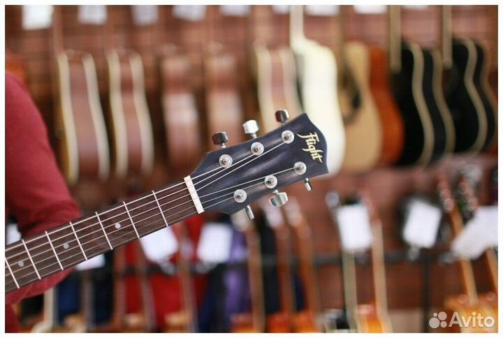 Акустическая гитара Flight D-155C MAH BK