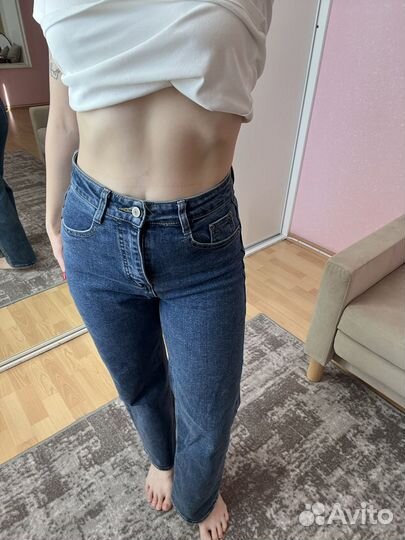 Джинсы синие