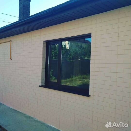 Фасадные панели под гладкий кирпич, 50x50см