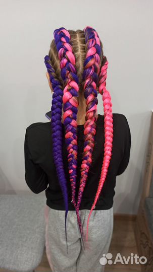 Афрокосички, косы, брейды с канекалоном
