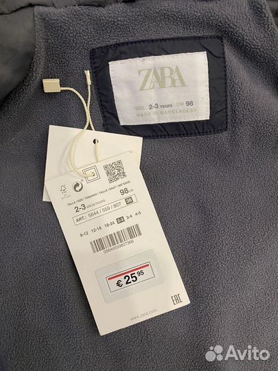 Куртка zara 98 размер