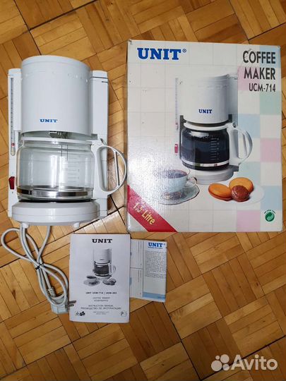 Кофеварка unit 1,5L Исправна