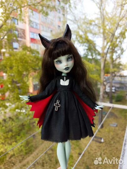 Кукла ooak monster high Френки