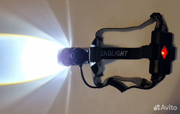 Сверхяркий налобный фонарь «Белый лазер»