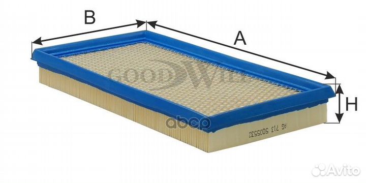 Фильтр воздушный AG713 AG713 Goodwill