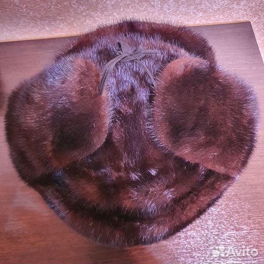 Шапка-ушанка норковая мужская