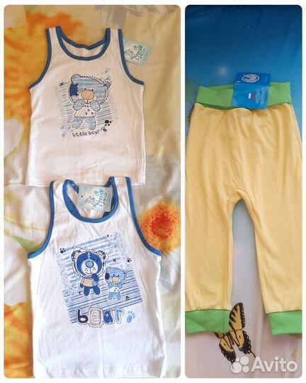 Майка и штанишки домашние новое размер 2-3года