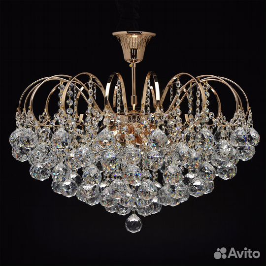 Люстра потолочная хрустальная Жемчуг MW-light