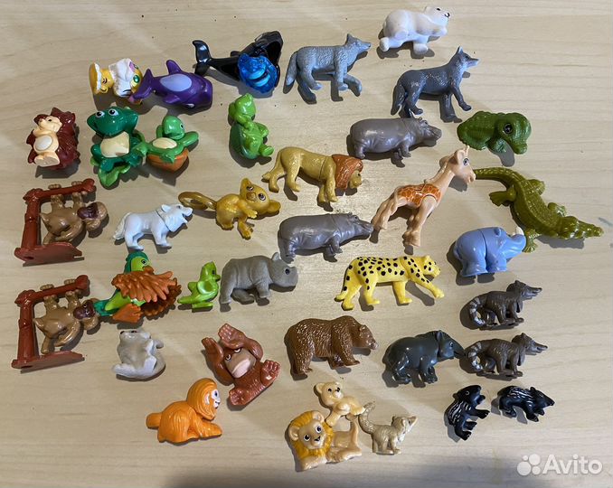 Игрушки из киндера животные