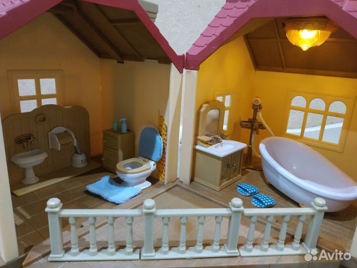 Sylvanian families домик со светом+ большой набор