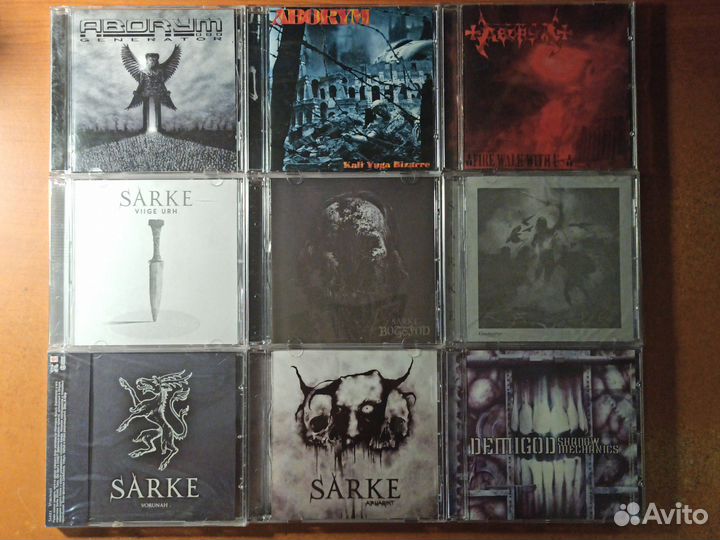 Grindcore, death, black metal лицензионные cd