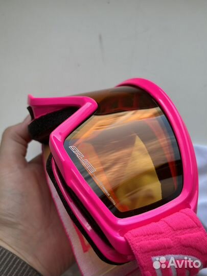 Очки горнолыжные salice оранжевые и розовые
