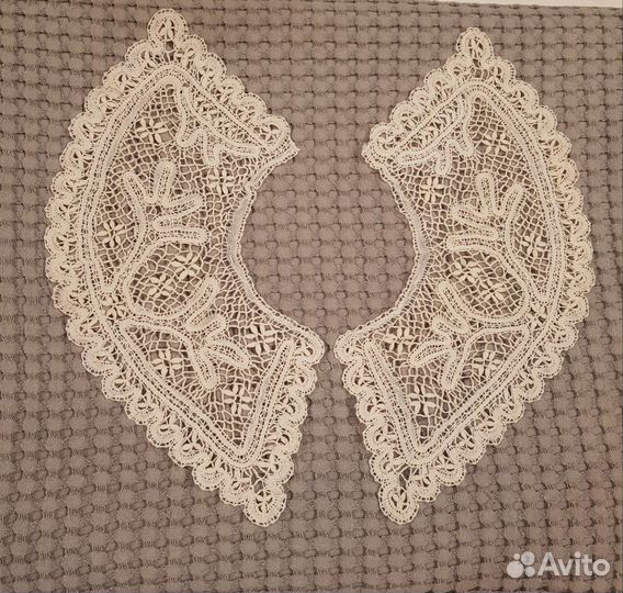 Воротник двойной, кружево, новый