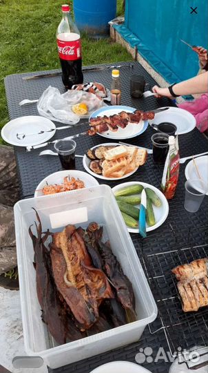 Стол Складной Сталь-Пластик/ Ротанг 180 см