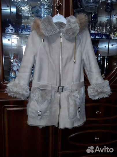 Дубленка натуральная для девочки. Tурция