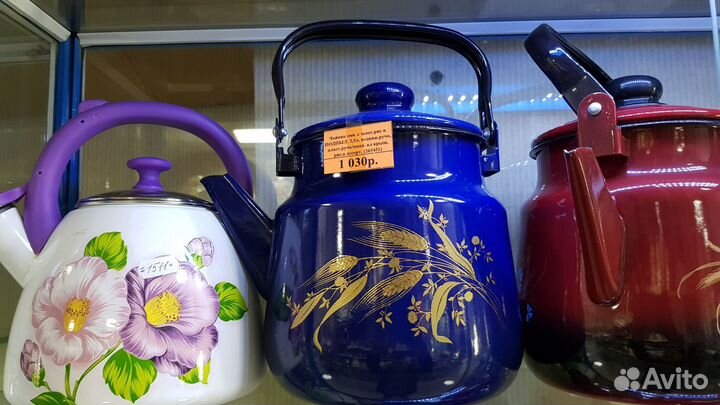Чайник эмалированный для плиты