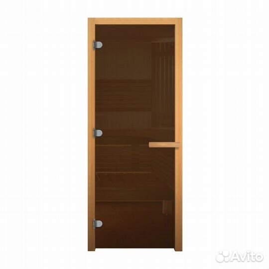 Дверь стекло Бронза 170х70 (8мм, 3 петли 716 CR)