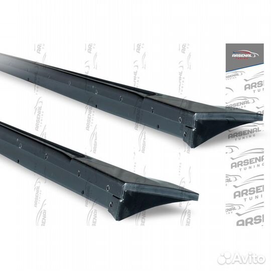 Накладки на пороги Sport Line для KIA RIO 4