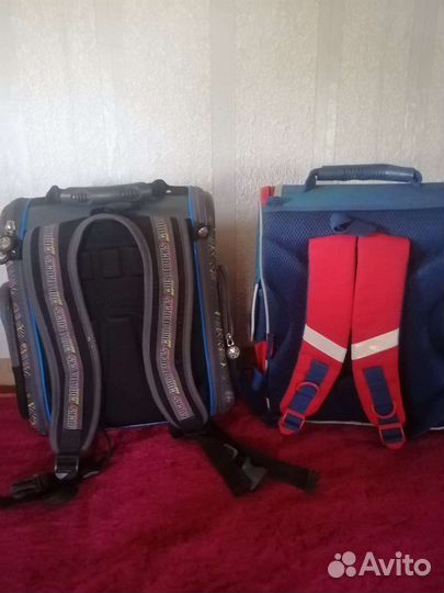 Детский чемодан на колесиках, портфель школьный