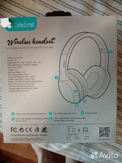 Беспроводные наушники Celebrat A18