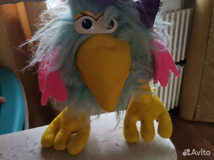 Плюшевая ворона времен СССР, сделано в Беларуси