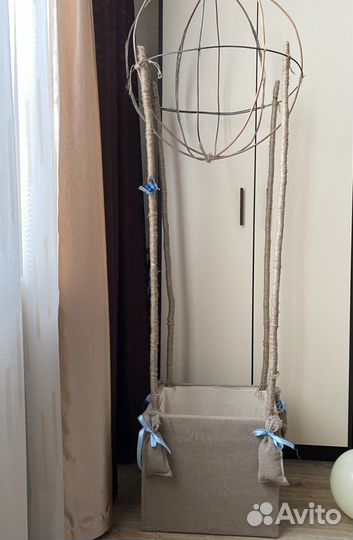 Воздушный шар каркас с корзиной