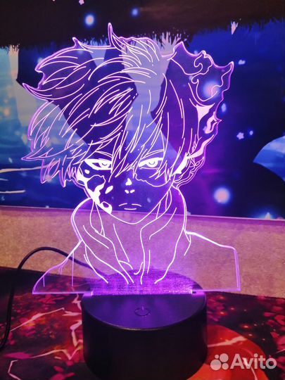 Светильник настольный Аниме Тодороки мга