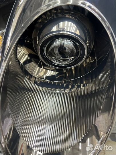 Фары с линзами nissan march