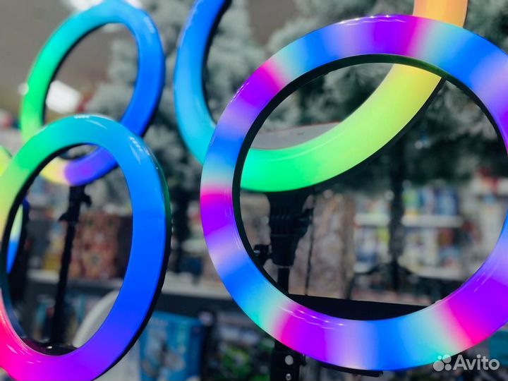 Кольцевая лампа со штативом