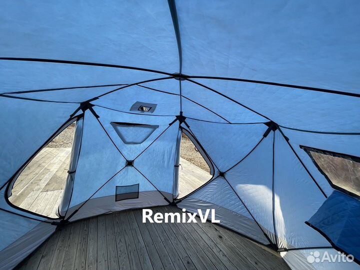 Акция Палатка Куб Автомат Синяя 330х330х210 +Видео