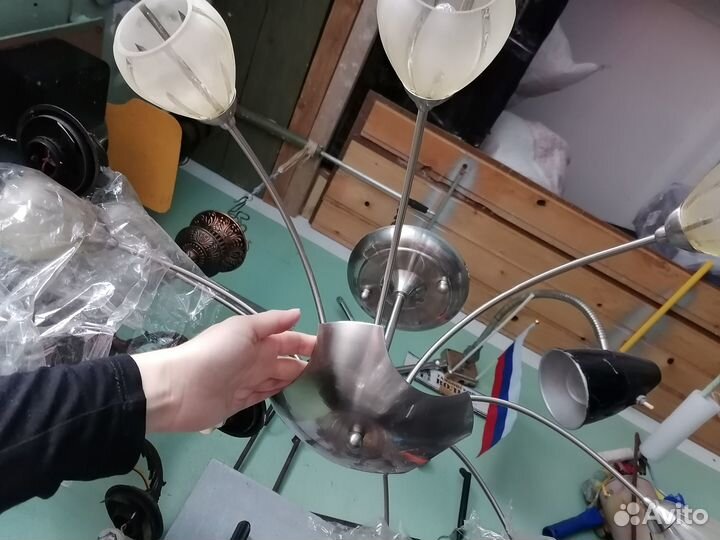 Люстра потолочная бу