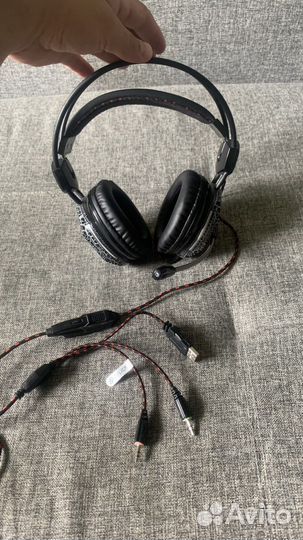 Наушники игровые с микрофоном оклик Gaming