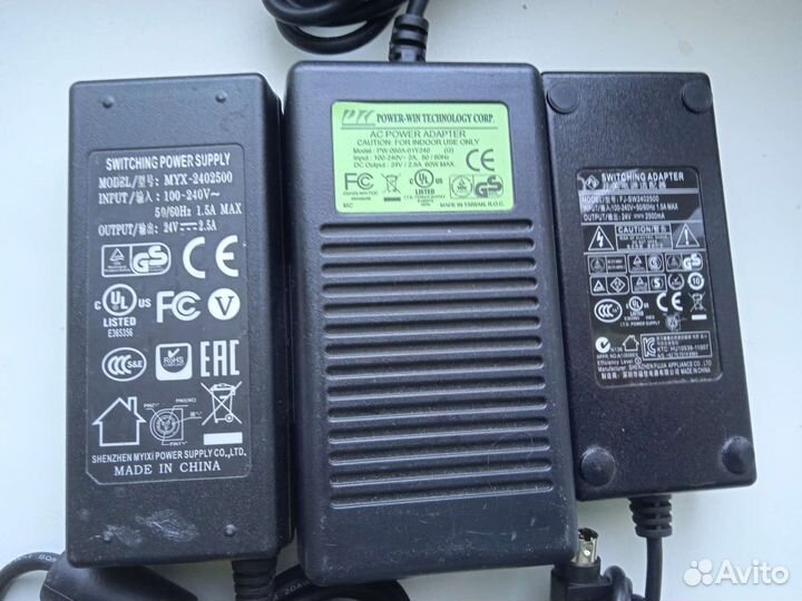 Адаптер/блок питания 24V/2,5А/3 pin