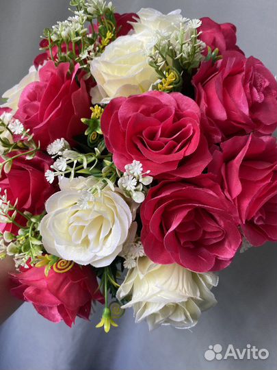 Интерьерная композиция искусственные цветы букет